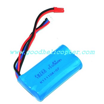 HuanQi-848-848B-848C helicopter parts battery 7.4V 1500mAh JST plug - Click Image to Close